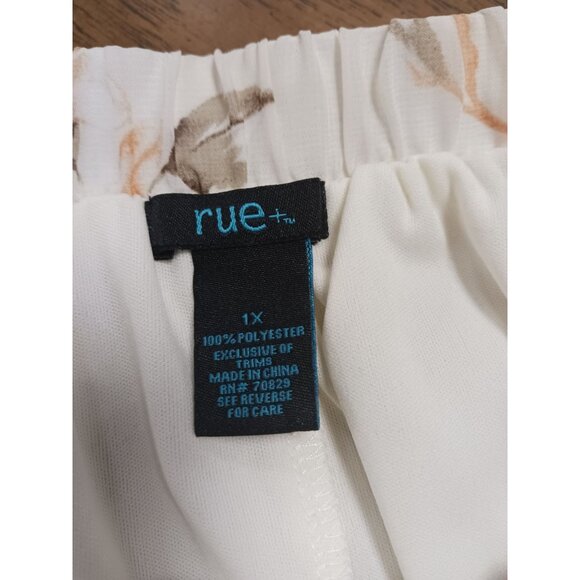 Rue 21+ Hi Low Floral Skirt Lined Size 1X - Picture 5 of 6